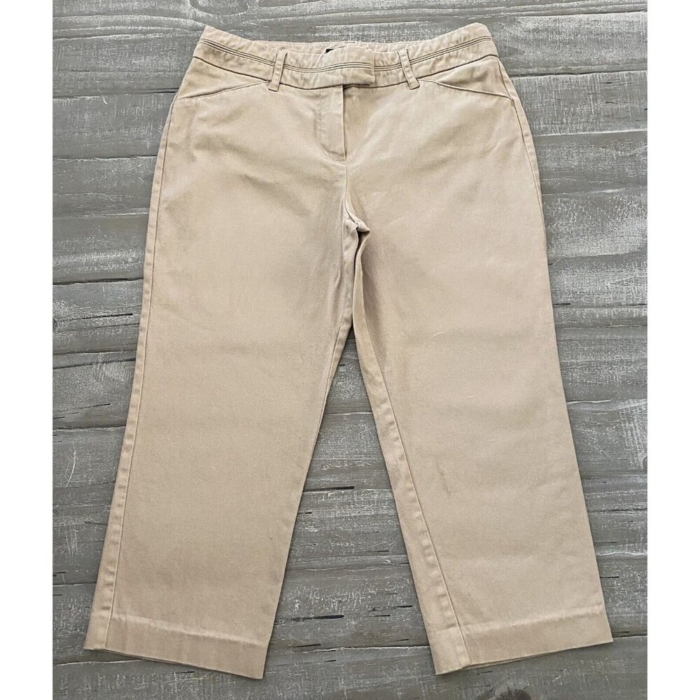 Larry Levine Capri Women’s Size‎ 10 Tan Mid Rise